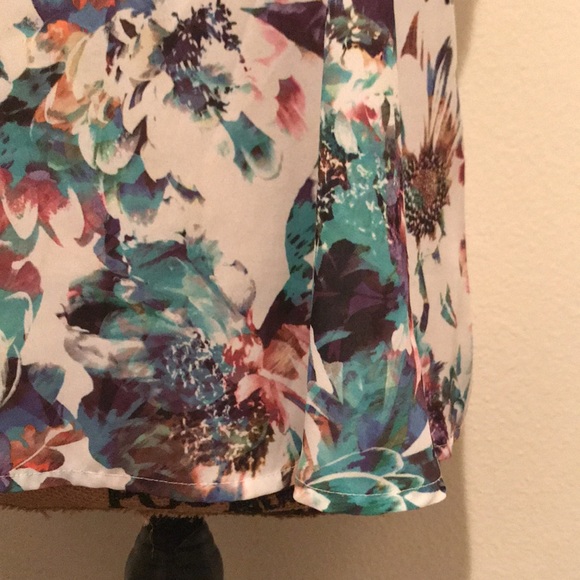 Apt 9 Sleeveless Floral Adjustable Strap Flowy Top-M - Picture 5 of 13